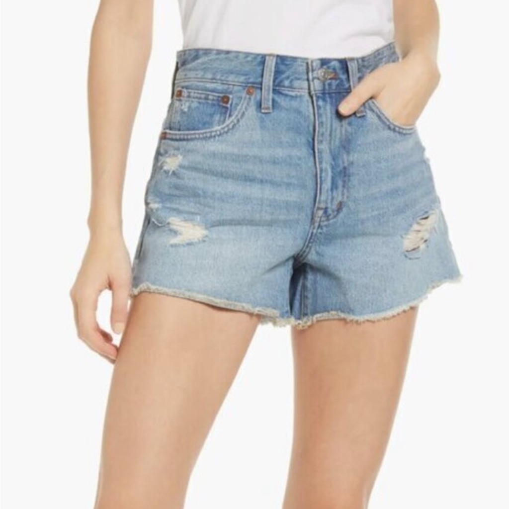 Nwt Madewell Relaxed Distressed Denim Shorts - Women’s Size 16w